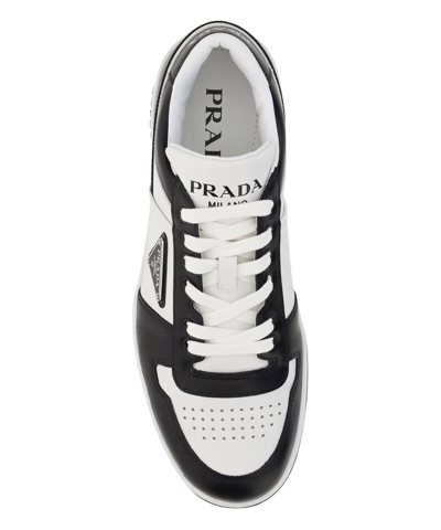 Shop Prada Downtown Sneakers In Black