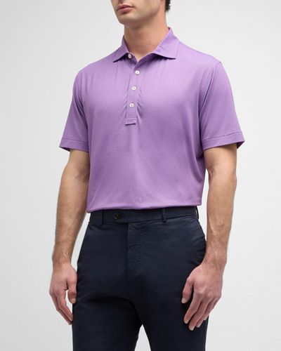 Shop Peter Millar Men's Signature Performance Jersey Polo Shirt In Valencia