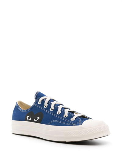 Shop Comme Des Garçons Play Converse Chuck Taylor Sneakers In Blue