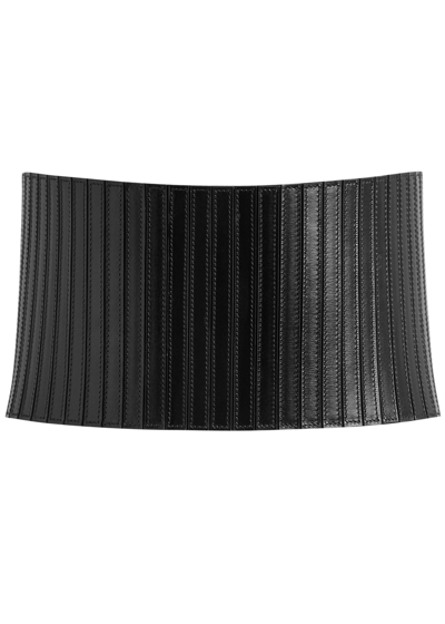 Shop Alaïa Corset Leather Belt In Black