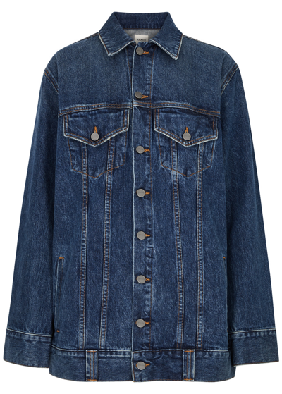 Shop Khaite Ross Oversized Denim Jacket