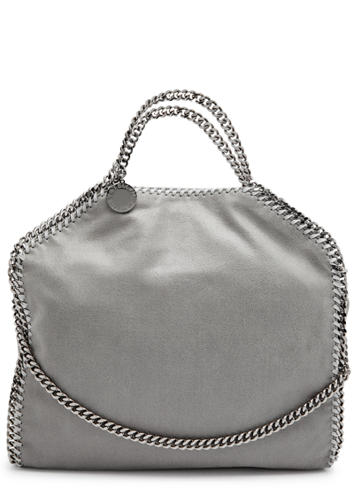 Shop Stella Mccartney Falabella Three Chain Tote In Light Grey