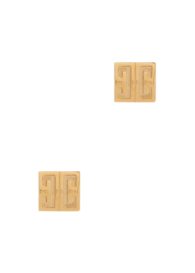 Shop Givenchy 4g Stud Earrings In Gold