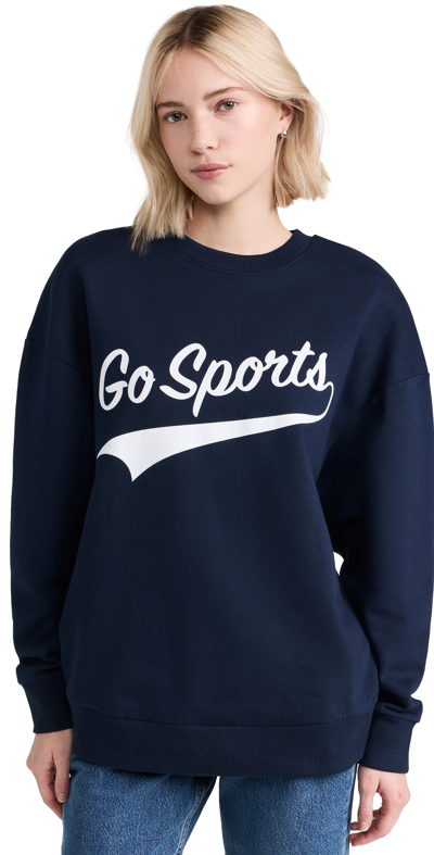 Shop Favorite Daughter Go Sports Sweatshirt Navy