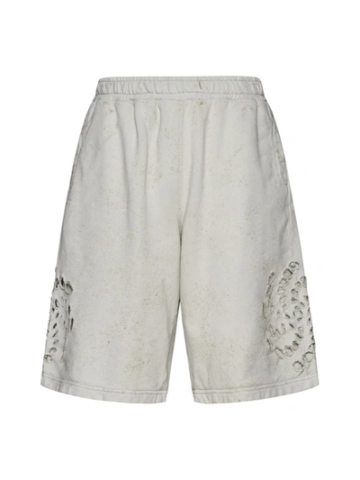 Shop M44 Label Group 44 Label Group Shorts In Dirty White+gyps