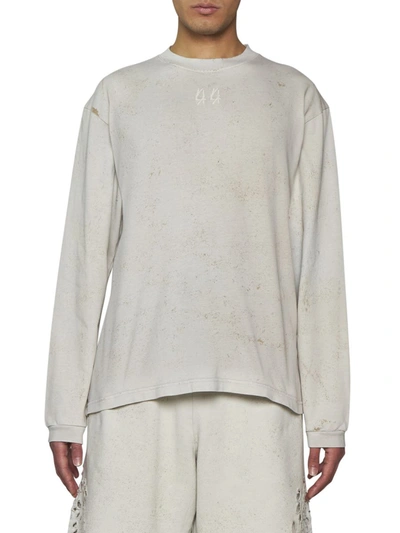 Shop M44 Label Group 44 Label Group Sweaters In Dirty White+gyps