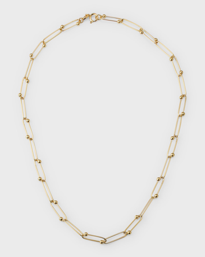 Shop Roberto Coin 18k Yellow Gold Ball Chain Necklace In Yg