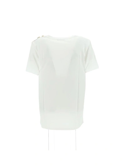 Shop Balmain T-shirts & Vests In Gab Blanc/noir