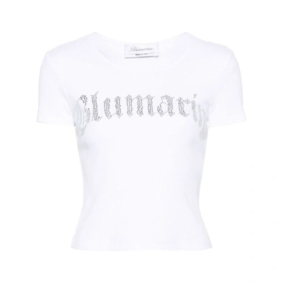 Shop Blumarine T-shirts In White
