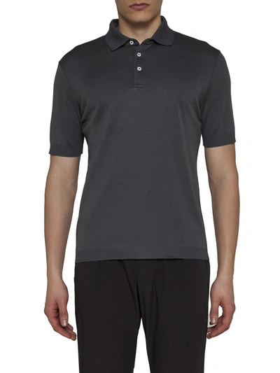 Shop Herno T-shirts And Polos In Grigio Metallo