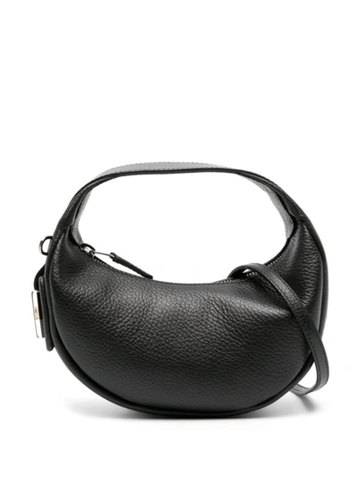 Shop Hogan H-bag Leather Crossbody Bag In Black