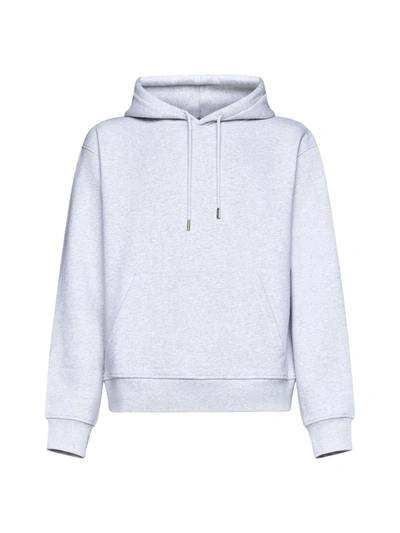 Jacquemus Brode Cotton Hoodie In Gray
