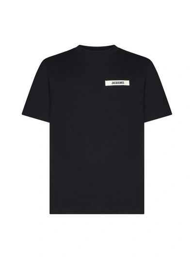Shop Jacquemus T-shirts And Polos In Black