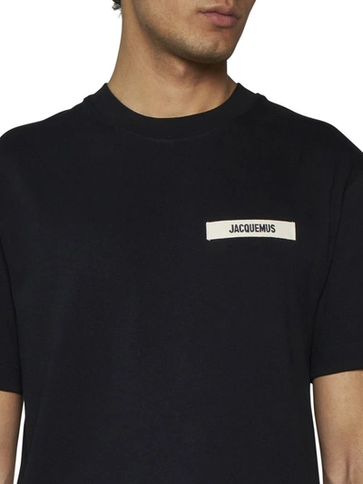 Shop Jacquemus T-shirts And Polos In Black