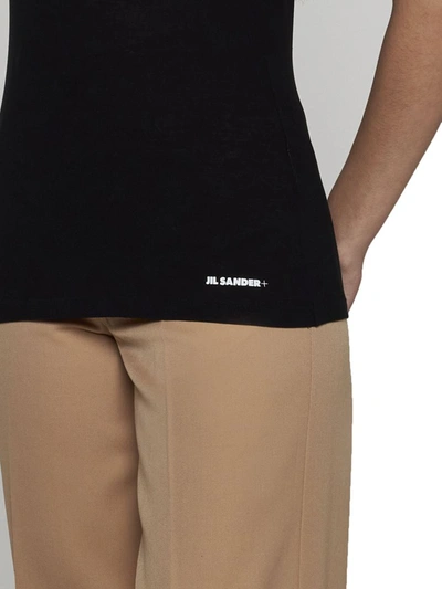 Shop Jil Sander Plus T-shirts And Polos In Black