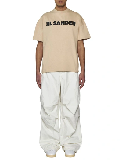 Shop Jil Sander T-shirts And Polos In Beige