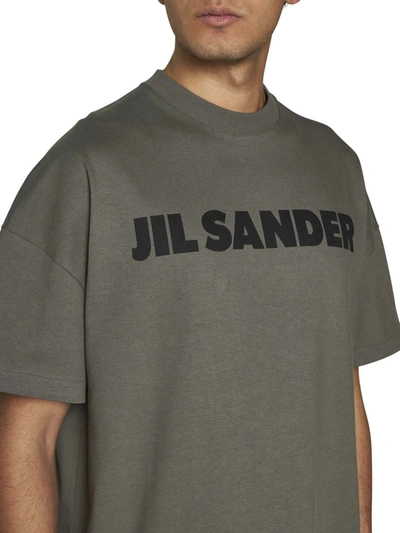Shop Jil Sander T-shirts And Polos In Green