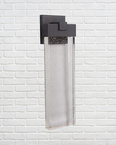 Shop Ellington/litex Aria 1-light Large Led Outdoor Wall Mount - Black Matte In Textured Black