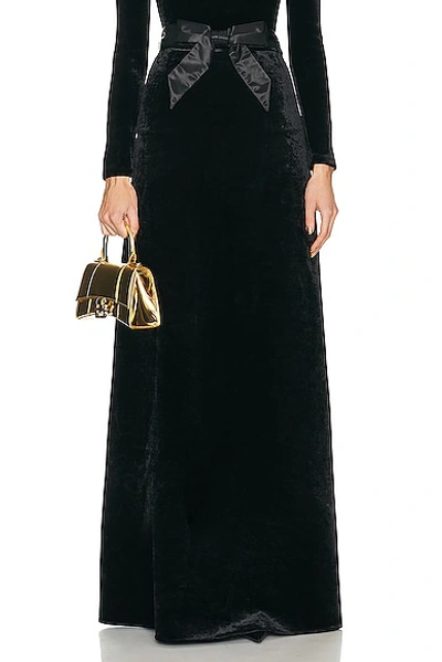 Shop Balenciaga Maxi A-line Skirt In Black