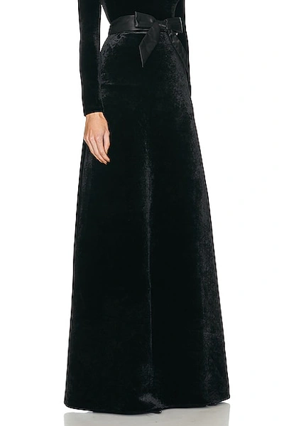 Shop Balenciaga Maxi A-line Skirt In Black