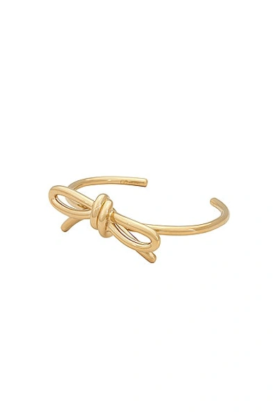 Shop Valentino Bow Cuff Bracelet In Oro