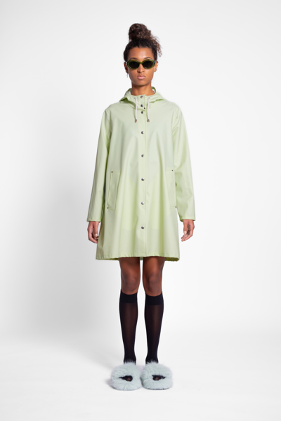 Shop Stutterheim Mosebacke Lightweight Raincoat In Seafoam Green