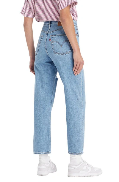 Shop Levi's® Ribcage Ripped High Waist Ankle Straight Leg Jeans In In The Middle W Da
