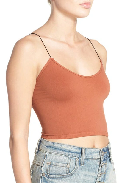 Shop Free People Intimately Fp Crop Camisole In Copper