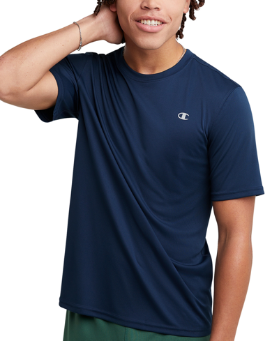 Shop Champion Men's Big & Tall Double Dry Standard-fit Sport T-shirt In Navy