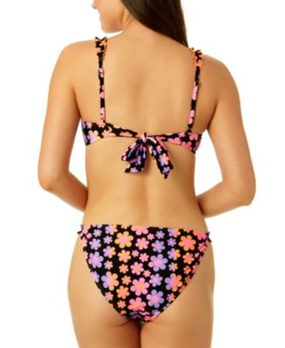 Shop Salt + Cove Salt Cove Juniors Floral Print Ruffled Trim Bikini Top Bottoms Created For Macys In Multi