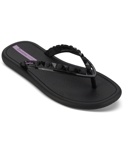 Shop Ipanema X Shakira Sol Ad Slip-on Flip-flop Sandals In Blck,lilac