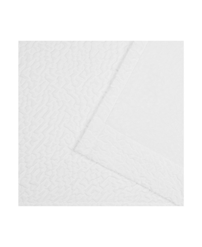Shop Nicole Miller Textured Matelasse Hidden Tab Top Curtain Panel Pair, 50" X 96" In White