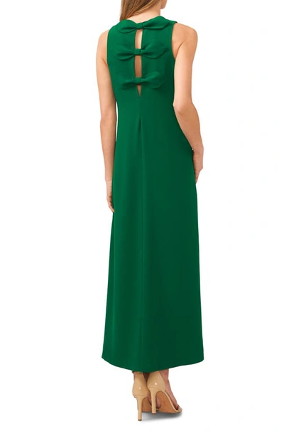 Shop Cece Bow Back Sleeveless Maxi Dress In Green