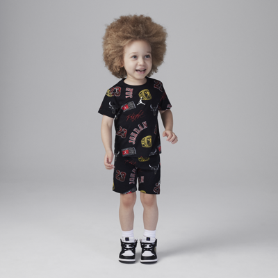 Shop Jordan 23 Toddler 2-piece Shorts Set In Black