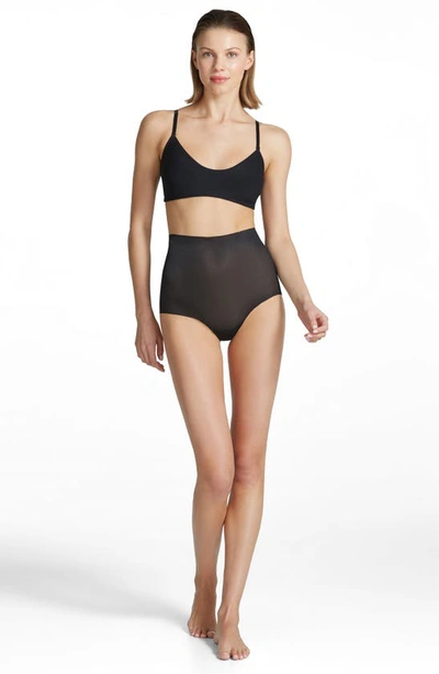 Commando Featherlight Contro High Waist Shaping Briefs In Black