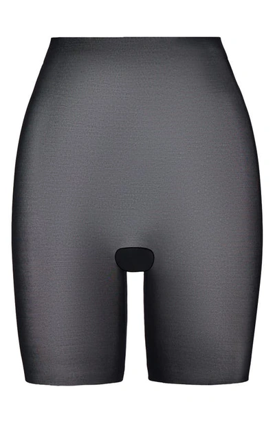 Shop Commando Featherlight Control High Waist Shaping Shorts In Black