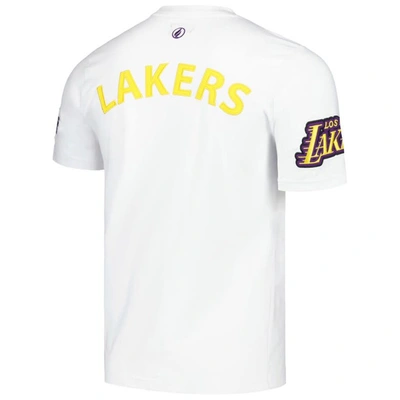 Shop Fisll Unisex  White Los Angeles Lakers Heritage Crest T-shirt