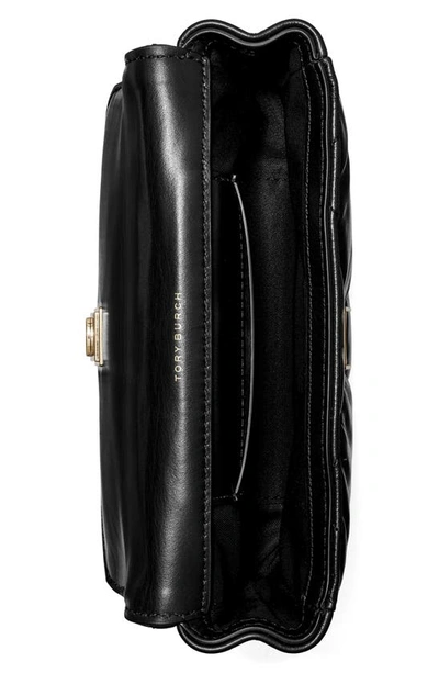 Tory Burch Black Kira Diamond Quilt Shoulder Bag In Black