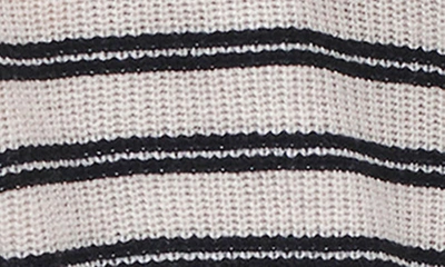 Shop Rag & Bone Bree Stripe Rib Crewneck Sweater In Turtle Dove Multi