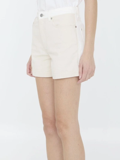 Shop Stella Mccartney Banana Shorts In Beige