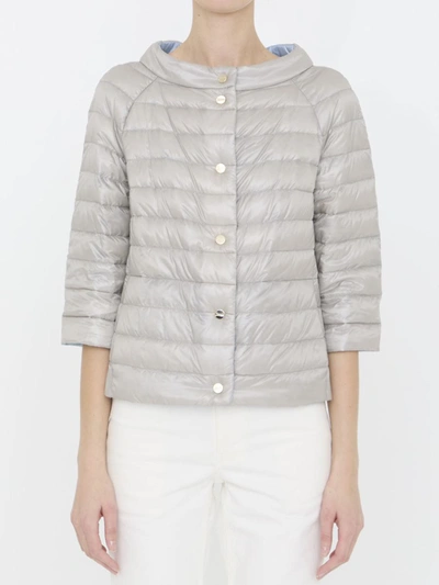Shop Herno Reversible Padded Jacket In Grey