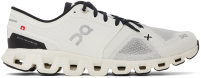 Shop On White & Black Cloud X 3 Sneakers In Ivory | Black