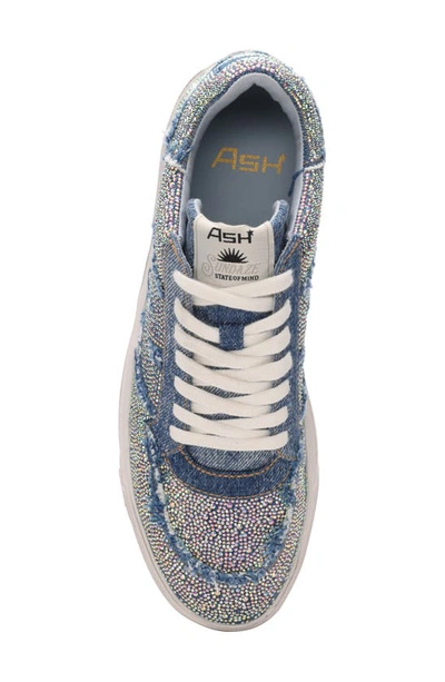 Shop Ash Malibu Strass Sneaker In Dark Blue