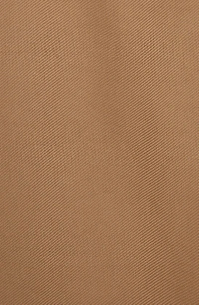 Bottega Veneta Cotton Gabardine Half Zip Jacket In Dark Sand