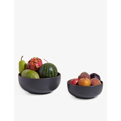 Our Place Char Gather Ceramic Bowls Set Of Two In Char