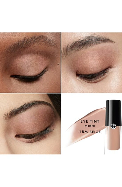 Shop Armani Beauty Eye Tint Liquid Eyeshadow In 18m Beige