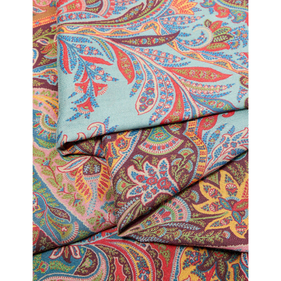 Shop Etro Women's Multi Paisley-print Fringed Cashmere And Silk-blend Scarf