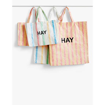 Shop Hay Womens Multi Candy Stripe Xl Plastic Shopping Bag