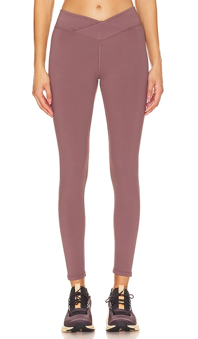 Shop Nubyen Lleida High Rise V Wrap Legging In Orchid