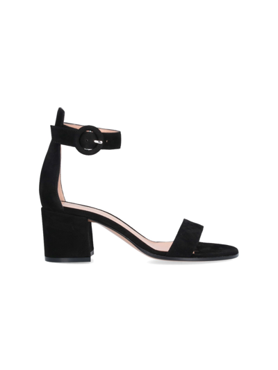 Shop Gianvito Rossi "versilia 60" Sandals In Black  